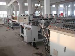 high speed pvc foam board machine , conical twin screw extruder